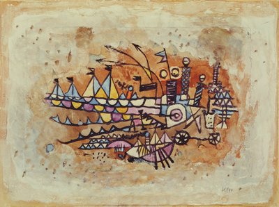 Cena portuária de Paul Klee