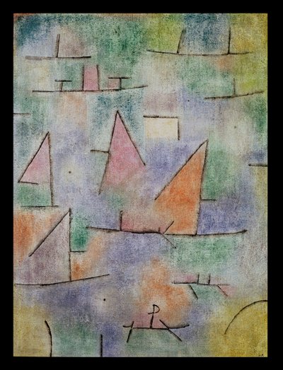 Porto com navios à vela de Paul Klee