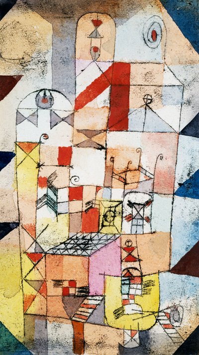 Interior da casa, c.1919 de Paul Klee