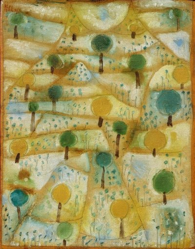 Pequena paisagem rítmica de Paul Klee