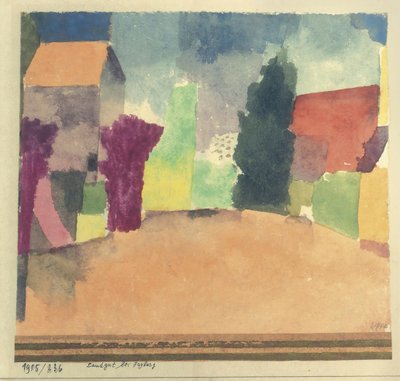 Propriedade rural em Fryburg Country House Near Fribourg, 1915. de Paul Klee