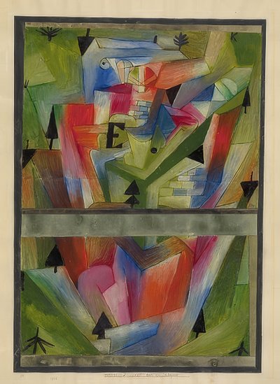 Paisagem perto de E. (na Baviera). 1921, 182 de Paul Klee