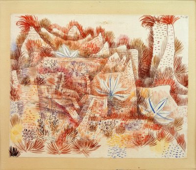 Paisagem com agaves de Paul Klee