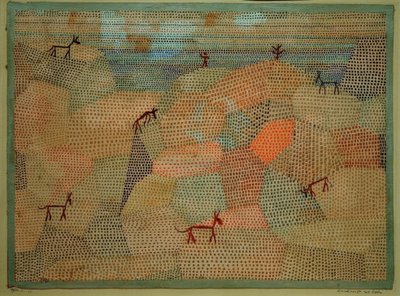 Paisagem com burros de Paul Klee