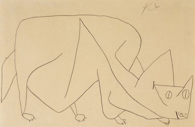 Gato à espreita; Gato à espreita de Paul Klee