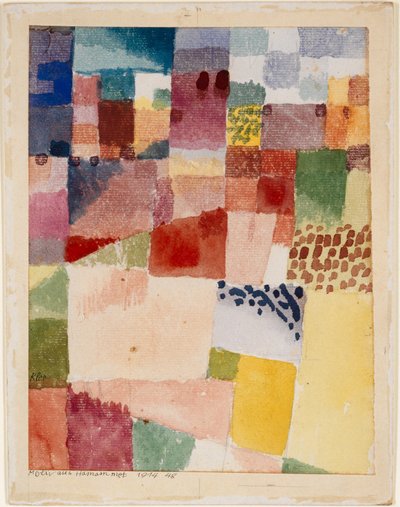 Motivo de Hammamet, 1914. de Paul Klee