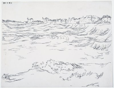 Baía de Munique, os Escavados Militares, contra um pano de fundo das Primeiras Casas em Milbertshofen de Paul Klee