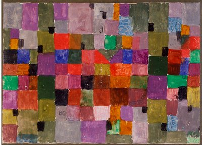 Noerdlicher ort (Place du Nord) Meios mistos em cartão por Paul Klee (1879-1940) Dim. 28,5x37,1 cm Milão, colecção privada de Paul Klee
