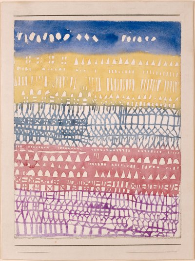 Visão geral da cidade velha, 1928. de Paul Klee