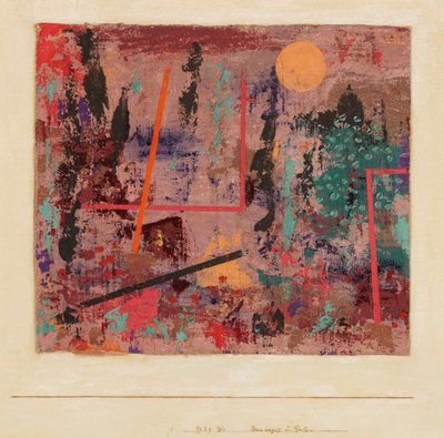 Início da construção do jardim, 1929. de Paul Klee