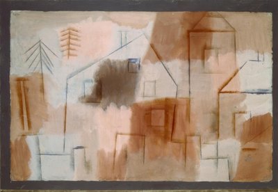 Coloque em azul e laranja de Paul Klee