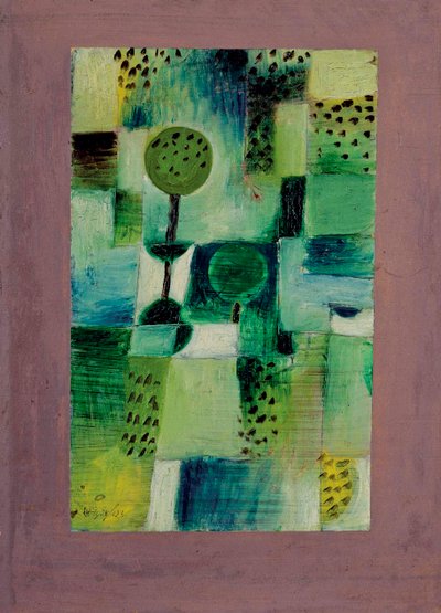 Estacione a imagem no Regen Park in the Rain, 1920. de Paul Klee