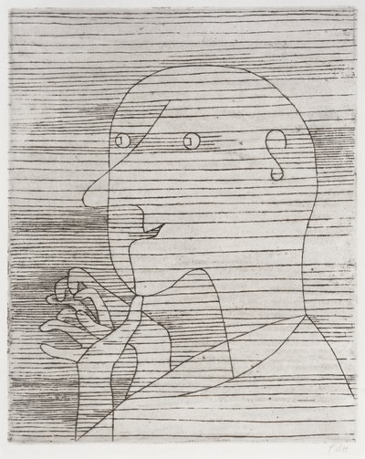 Calculando o velhote de Paul Klee