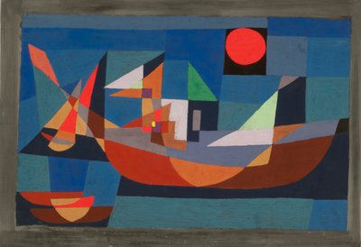 Navios em repouso, 1927. de Paul Klee