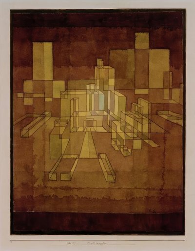 Stadtperspective de Paul Klee