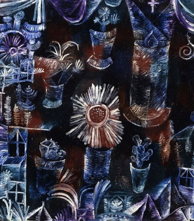 Natureza-morta com cardo; Natureza-morta com a flor de cardo de Paul Klee