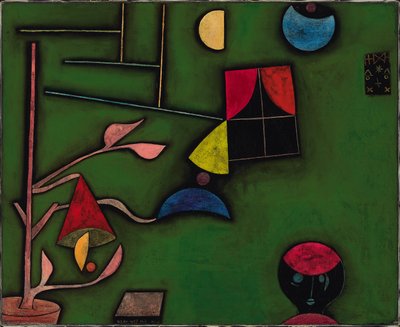 Natureza morta com planta e janela de Paul Klee