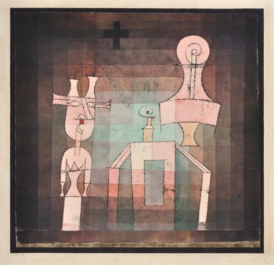 Natureza morta com esculturas Natureza morta com esculturas, 1923. de Paul Klee