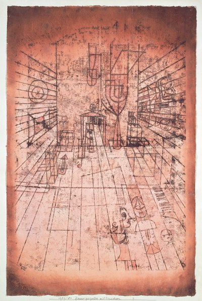 Suíça, Berna, Perspectiva de Quarto com Habitantes de Paul Klee