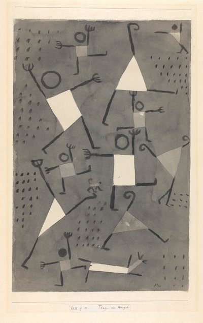 Danças pelo medo Danças causadas pelo medo, 1938. de Paul Klee
