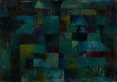 Jardim com terraço, 1920. de Paul Klee