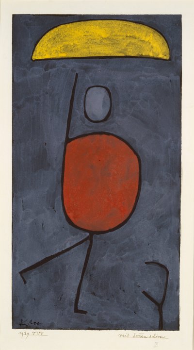 Com guarda-chuva, 1939. de Paul Klee