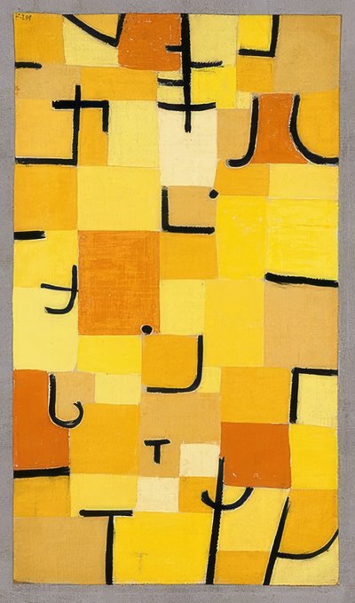 Entre em amarelo. 1937 de Paul Klee
