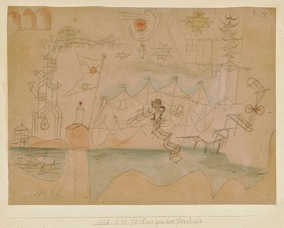 Desenho para a empresa de aluguel de barcos. 1918, 204 de Paul Klee