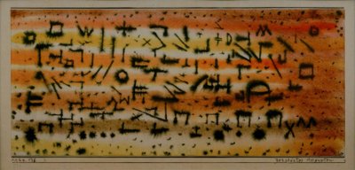Egito destruído de Paul Klee