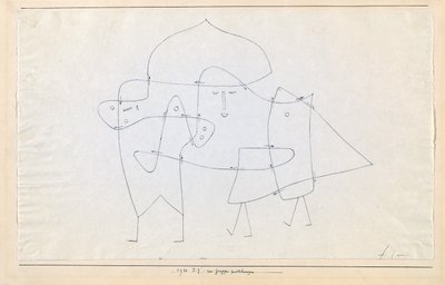 Ao grupo encerrado enlacés en un groupe, 1930. de Paul Klee