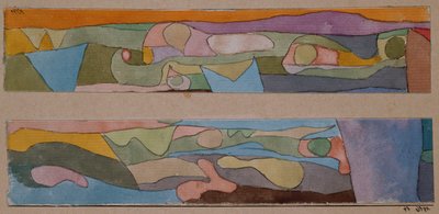 Duas aguarelas pequenas de Paul Klee