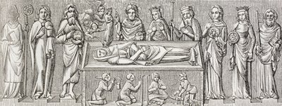 Após o baixo-relevo no túmulo de Elisabeth da Hungria de Paul Lacroix