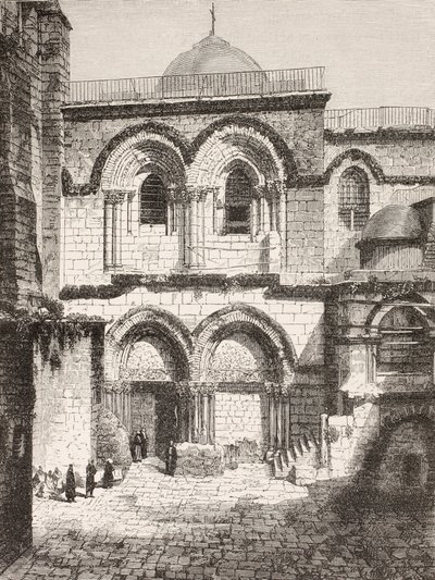 Jerusalém, Palestina. Igreja do Santo Sepulcro no século XIX. de Paul Lacroix