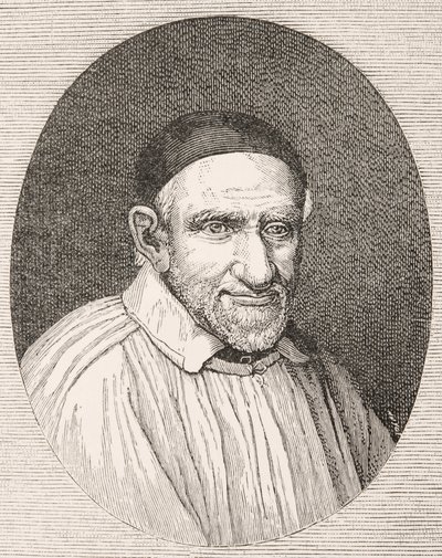 São Vicente de Paulo 1581 - 1660. Padre e santo católico francês. Segundo uma obra de Simon François. de Paul Lacroix