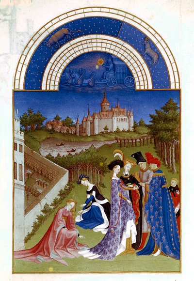 abril de 1412-1416 de Paul Limbourg