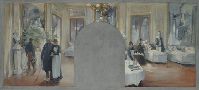 Interior do Teatro Francais, 1871 de Paul Louis Delance