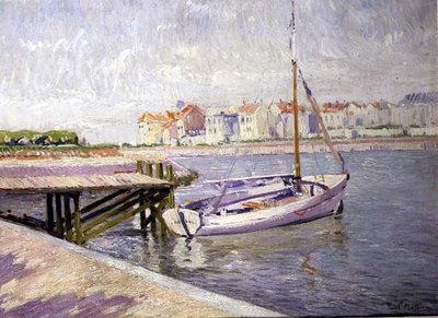 The Landing Stage, c.1925 (óleo sobre tela) de Paul Mathieu