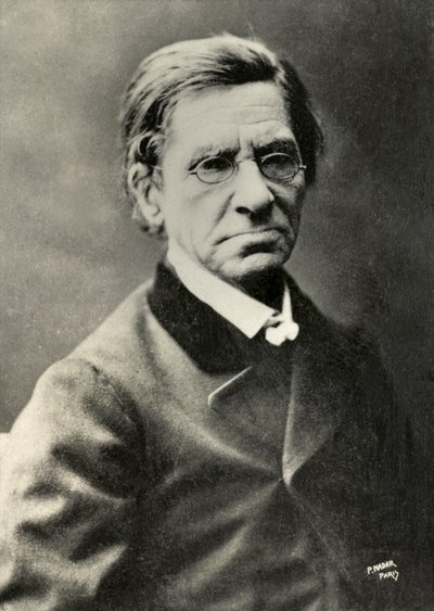 Retrato de Emile Littre (foto) de Paul Nadar