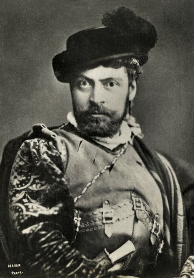Retrato de Jean Mounet Sully (foto) de Paul Nadar