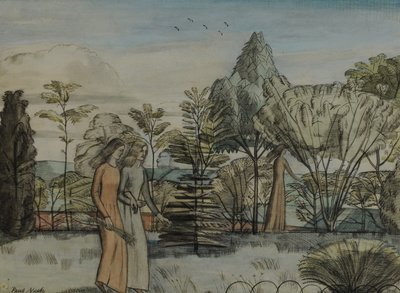 Bárbara no jardim de Paul Nash