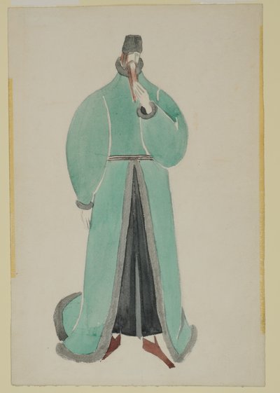 Figurino para personagem de Rei Lear de Paul Nash