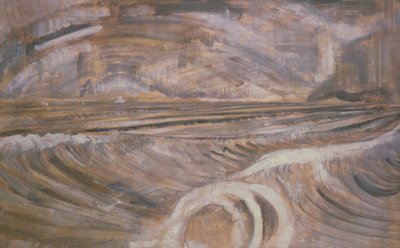 Dymchurch, c.1921 (óleo sobre tela) de Paul Nash