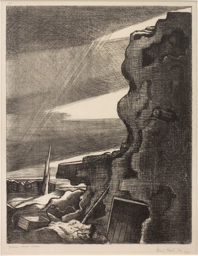 Caixa de comprimidos dupla alemã, Gheluvelt de Paul Nash