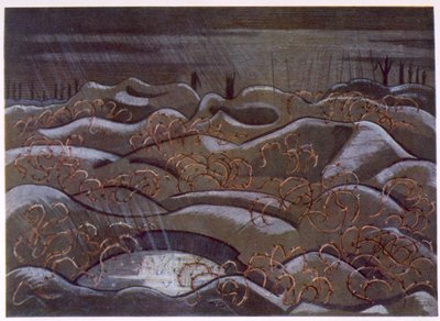 Hill 60 from the Cutting, de British Artists at the Front, Continuation of The Western Front, Part Three, Paul Nash de Paul Nash