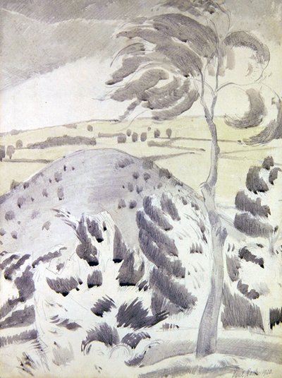 Colina e Árvore de Paul Nash