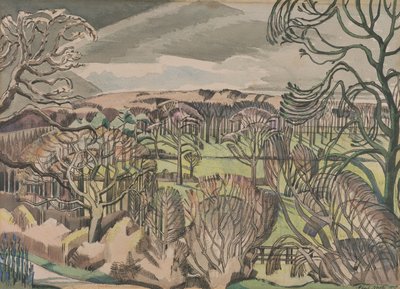 Paisagem em Fulmer, Buckinghamshire de Paul Nash