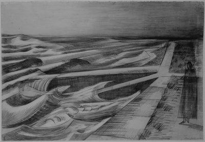 Maré Nocturna, Dymchurch de Paul Nash