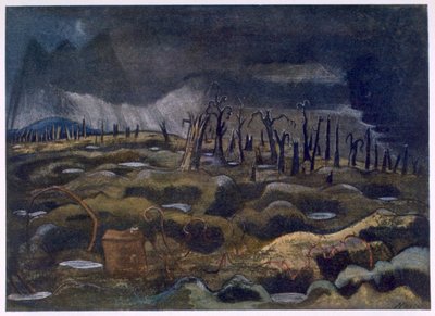 Nightfall, de British Artists at the Front, Continuation of The Western Front, Parte Três, Paul Nash de Paul Nash