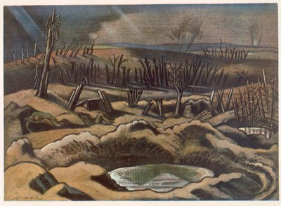 The Field at Passchendaele, British Artists at the Front, Continuation of The Western Front, Part Three, Paul Nash de Paul Nash