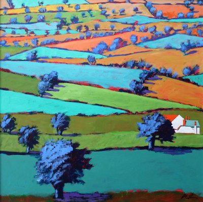 Perto de Sidmouth (acrílico a bordo) de Paul Powis